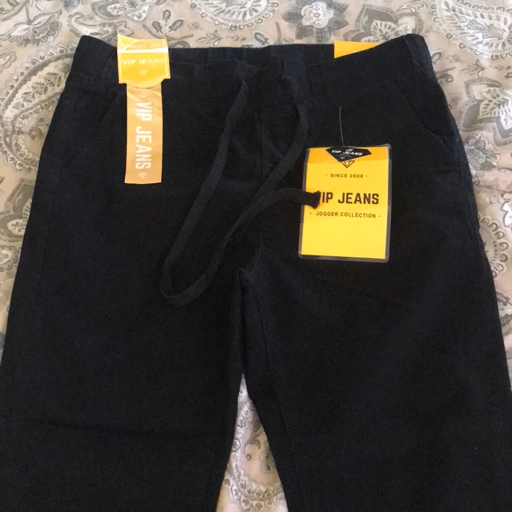 Black vip jeans jogger collection pants size 11/12